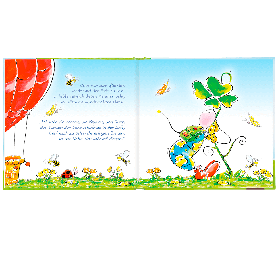 Oups Kinderbuch - Oups und sein Freund der Baum - Oups