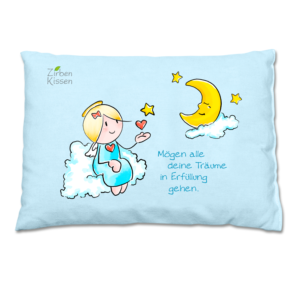 Engel Zirbenkissen - Mögen alle deine Träume in Erfüllung gehen. - Oups