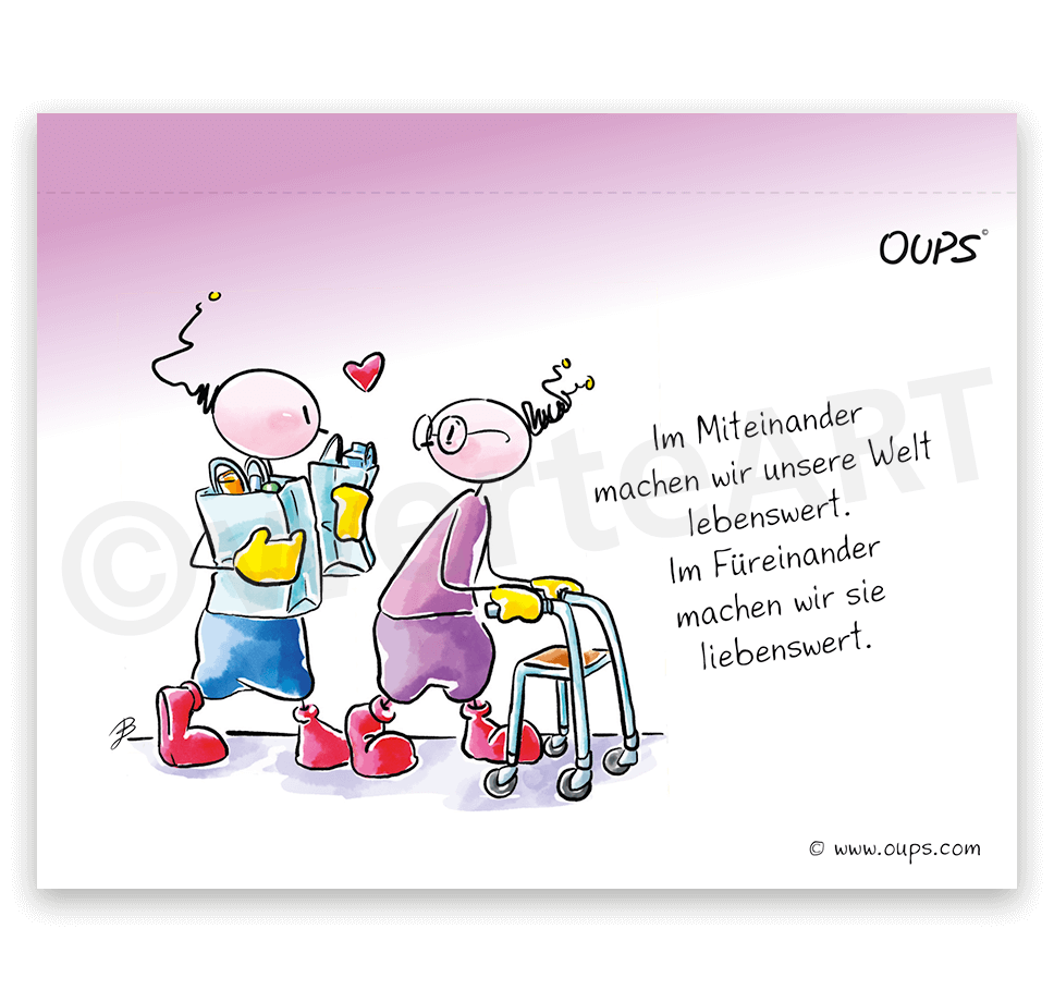 Oups Tischgalerie - Für eine liebenswerte Welt - Oups