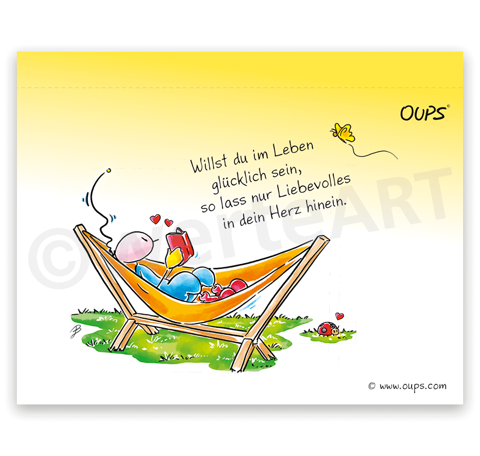 Oups Tischgalerie - Liebenswerte Gedanken für eine lebenswerte Welt - Oups