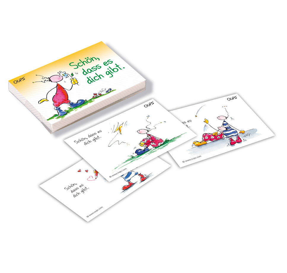 Oups Greeting Card Box - So glad you exist