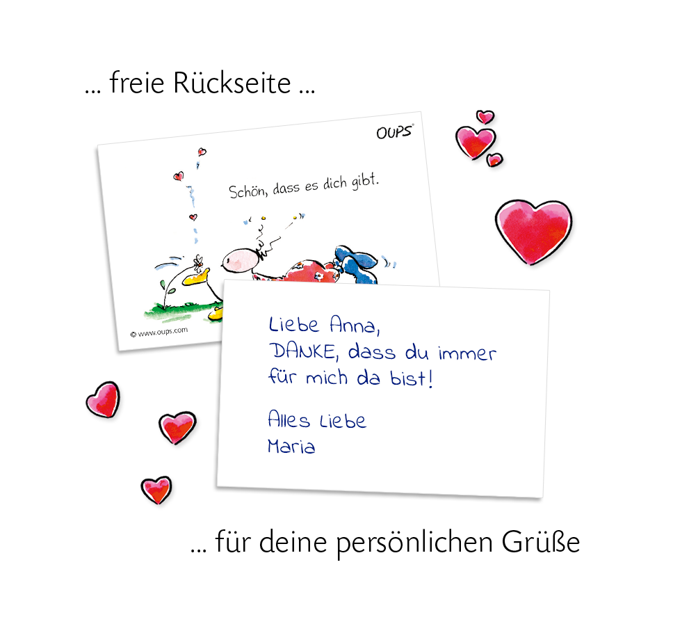 Oups Greeting Card Box - So glad you exist