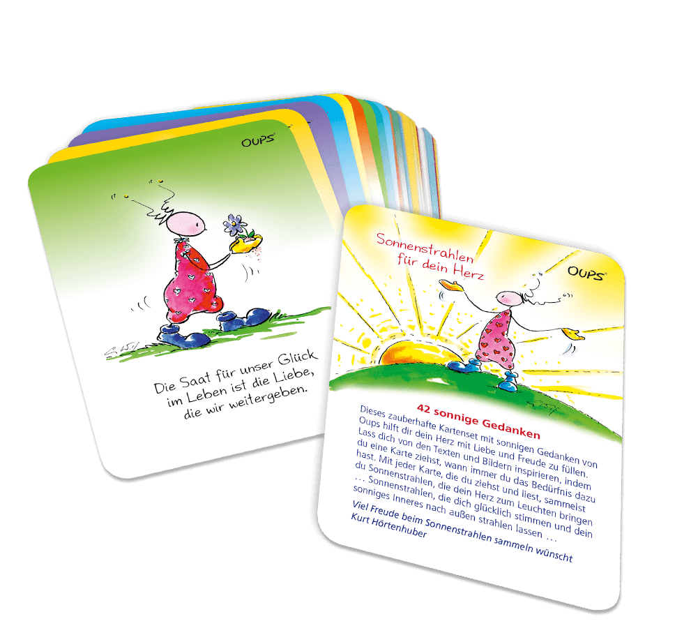 OUPS Karten - Sonnenstrahlen für dein Herz - Oups
