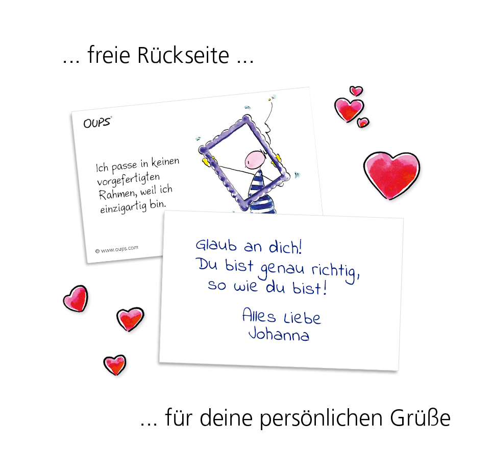 OUPS Kärtchenbox - Motivations-Kärtchen - Oups