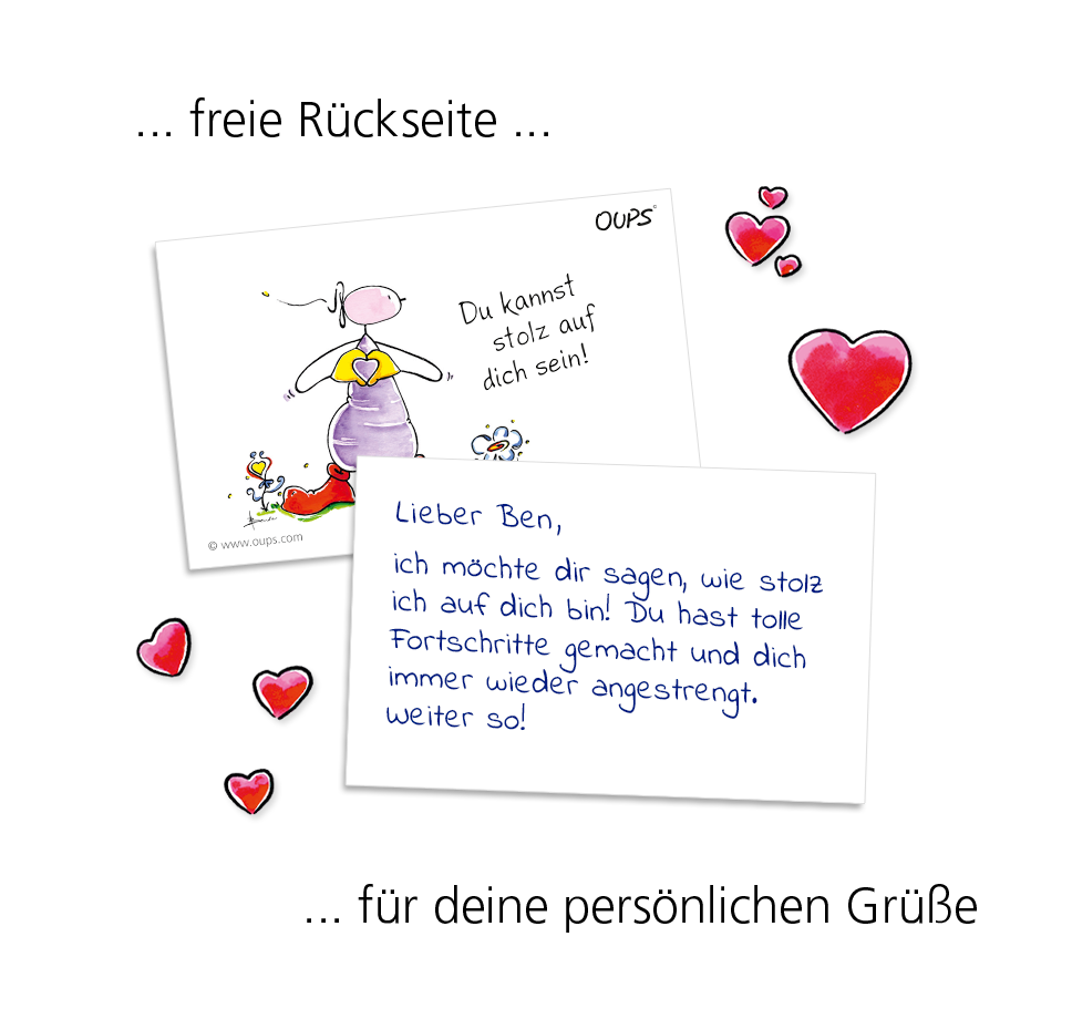 Oups Kärtchenbox - Lob Kärtchen - Oups