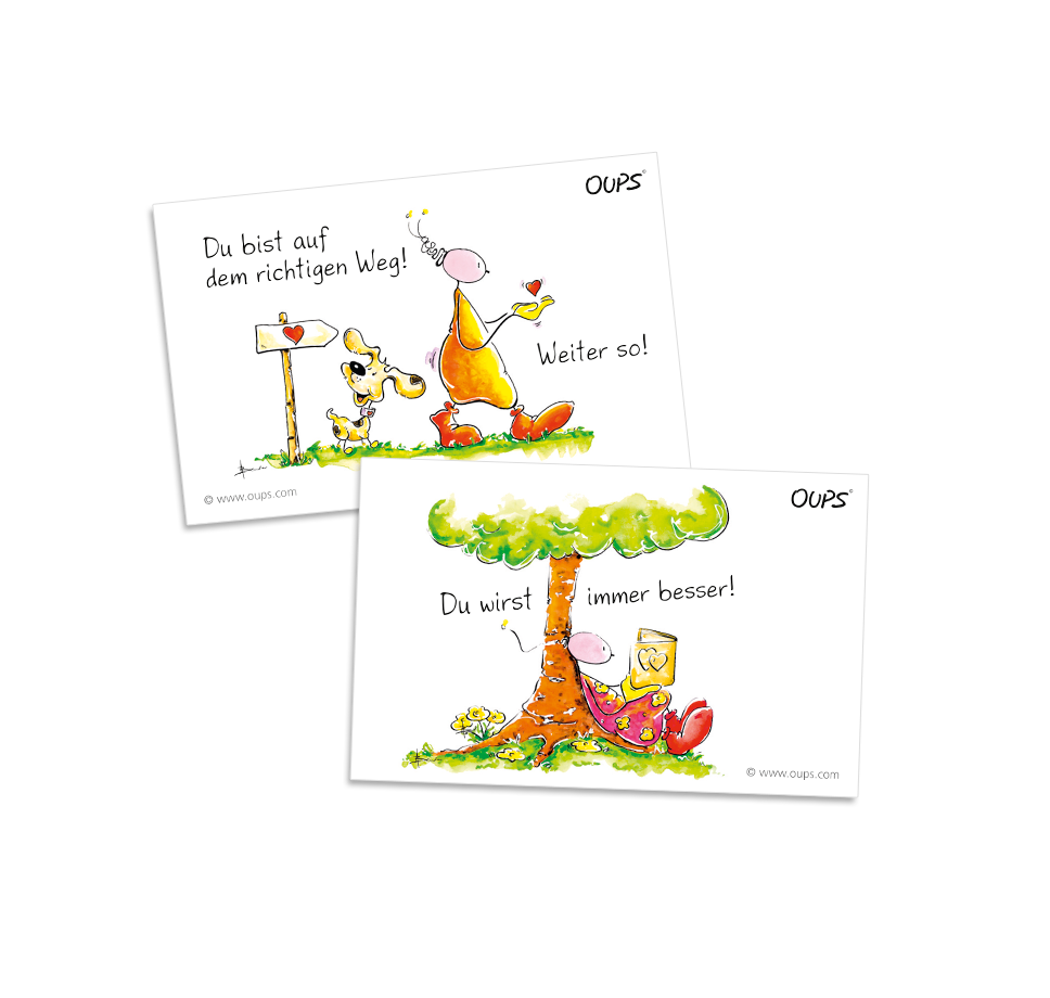 Oups Kärtchenbox - Lob Kärtchen - Oups