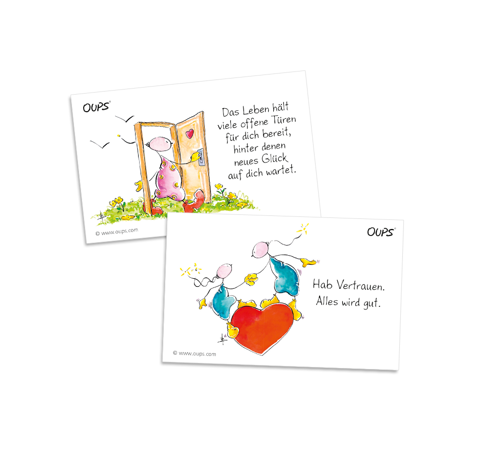 Oups Kärtchenbox - Mut-Macher Kärtchen - Oups