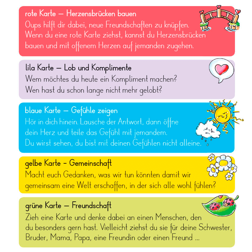 Oups Karten - Herzensbrücken bauen - Oups