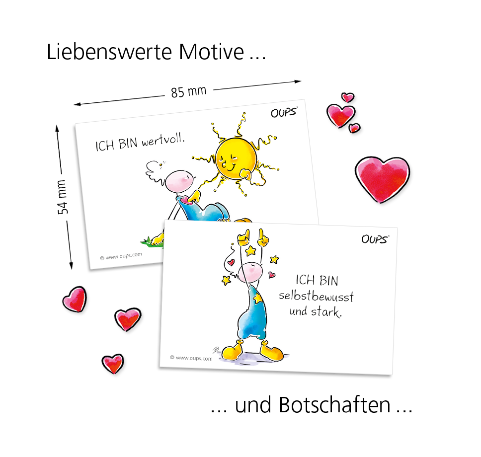 Oups Kärtchenbox - ICH BIN Kärtchen - Oups