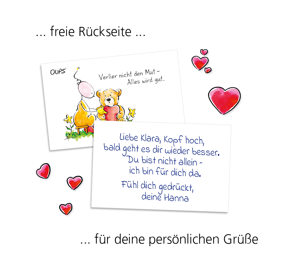 OUPS Kärtchenbox - Alles wird gut - Oups