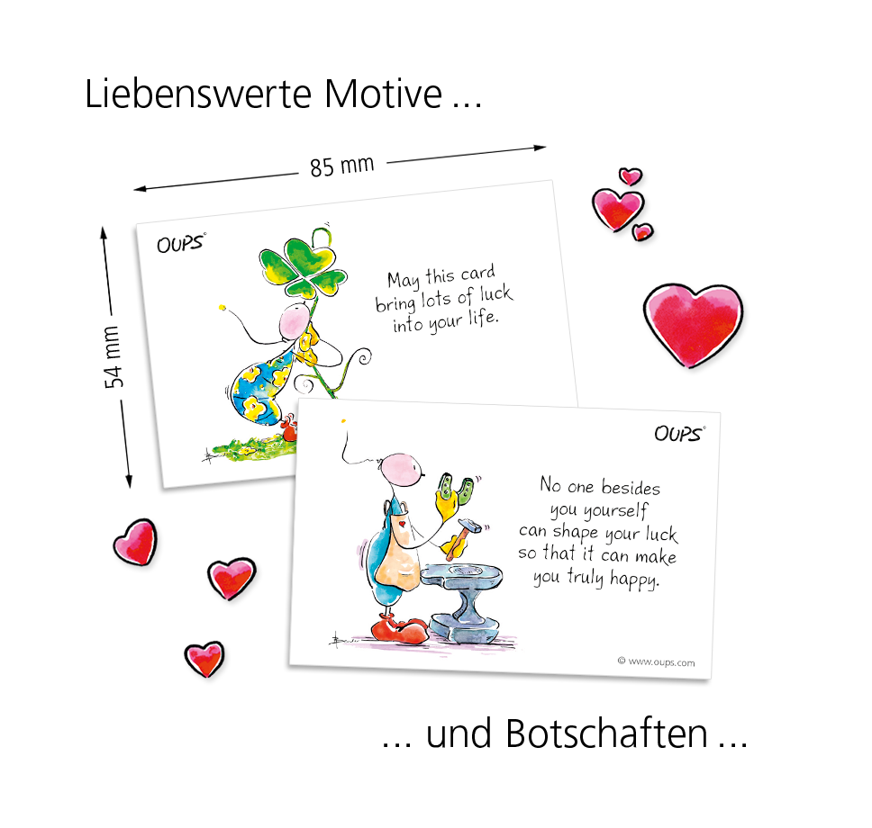 Oups Card Box - Lucky Charm Cards - Oups