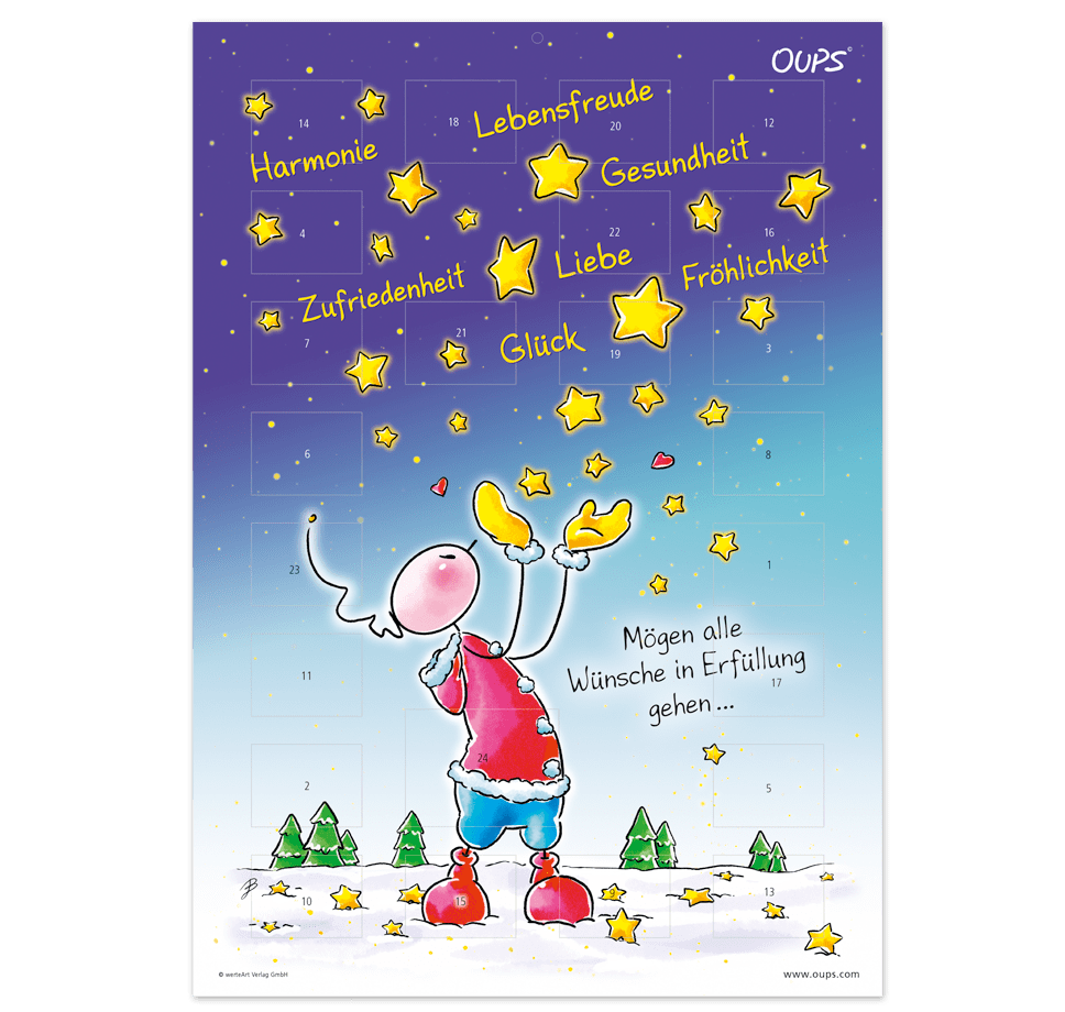 Oups Adventkalender - zum Aufhängen - Oups