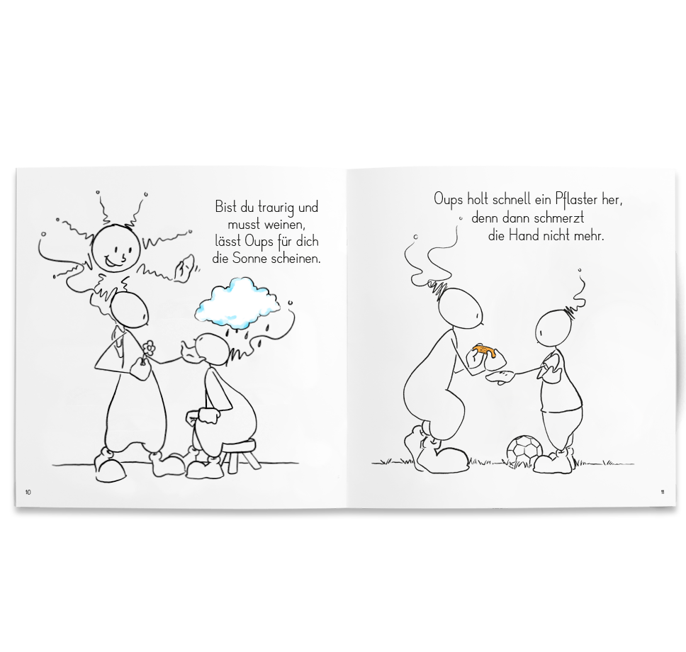Oups Malbuch - Füreinander da sein