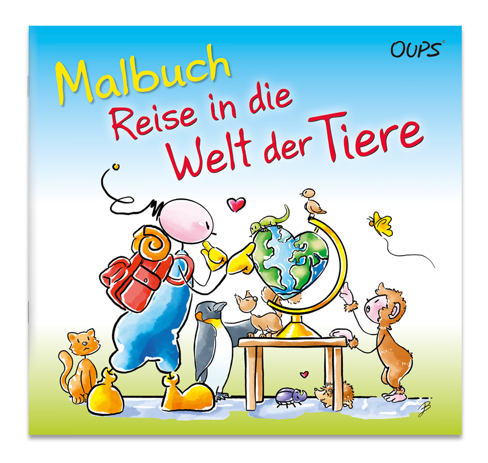 Oups Malbuch - Reise in die Welt der Tiere - Oups