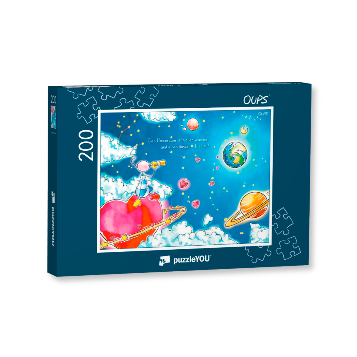 Oups Puzzle - Heart Planet 200 Pieces