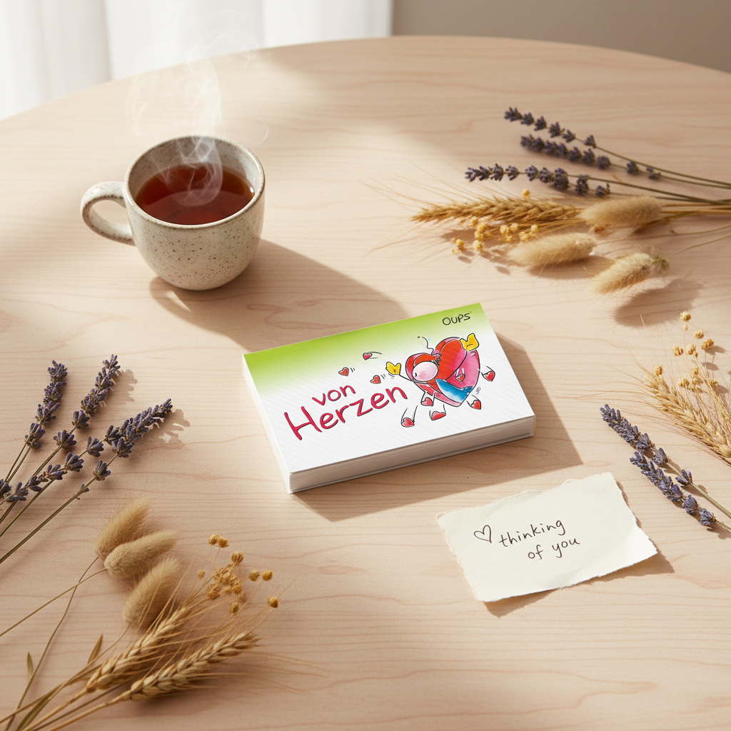 Oups Kärtchenbox Von Herzen – Lifestyle Visual