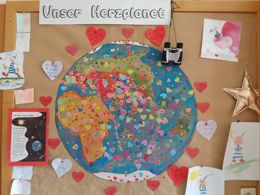 Unsere Erde wird ein Herzplanet …