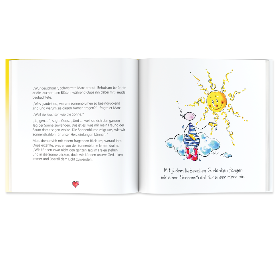 OUPS Buch - Sonnenstrahlen für unser Herz - Oups