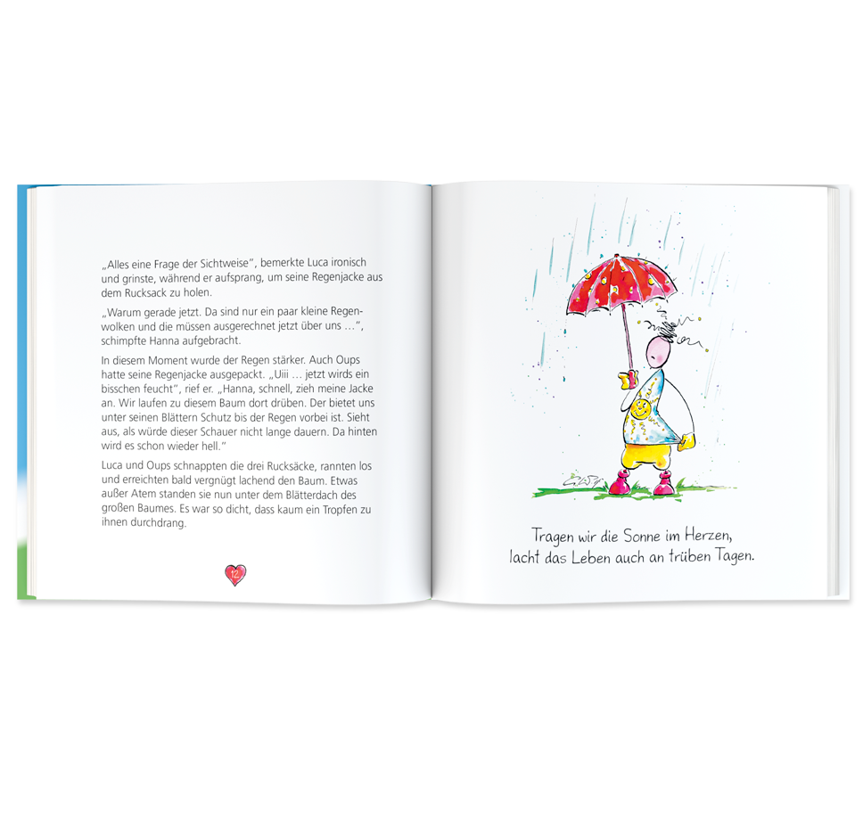 OUPS Buch - Das Leben ist schön - Oups