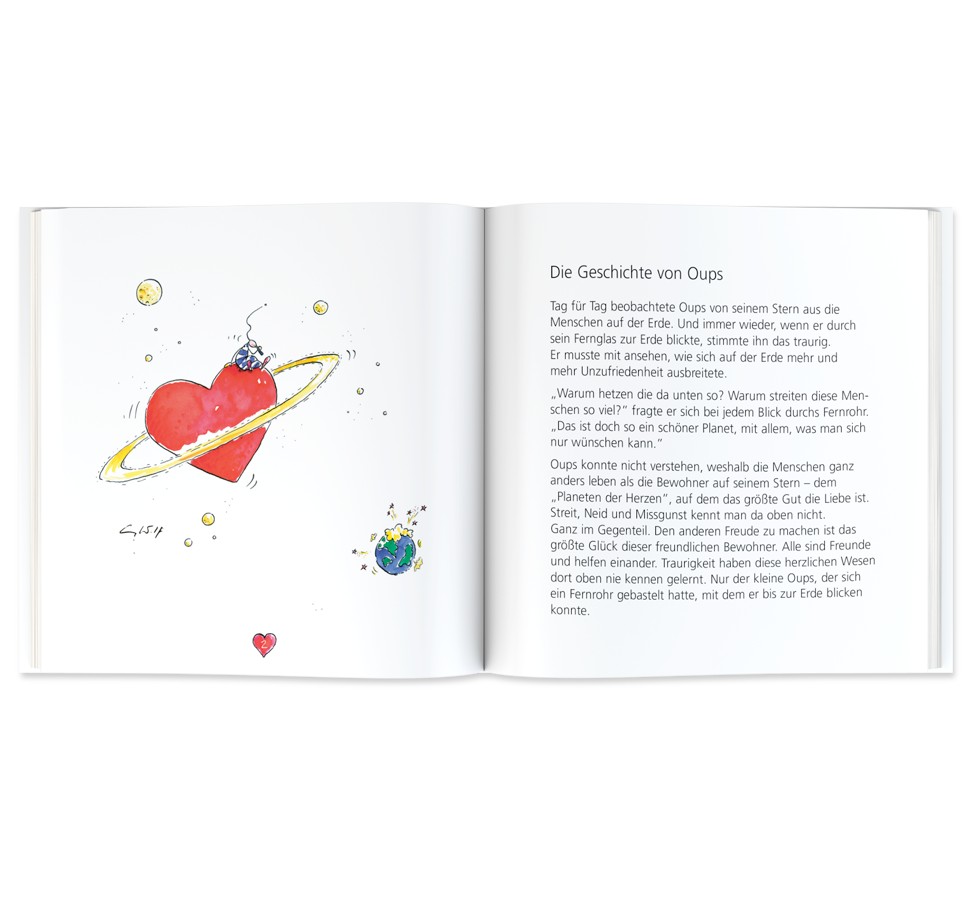 OUPS Buch - Planeten der Herzen - Oups