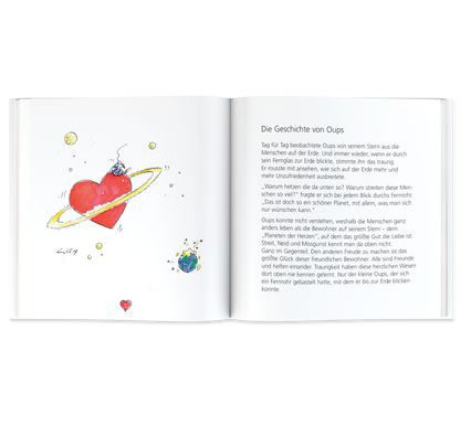 OUPS Buch - Planeten der Herzen - Oups
