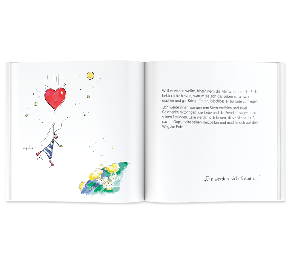 OUPS Buch - Planeten der Herzen - Oups