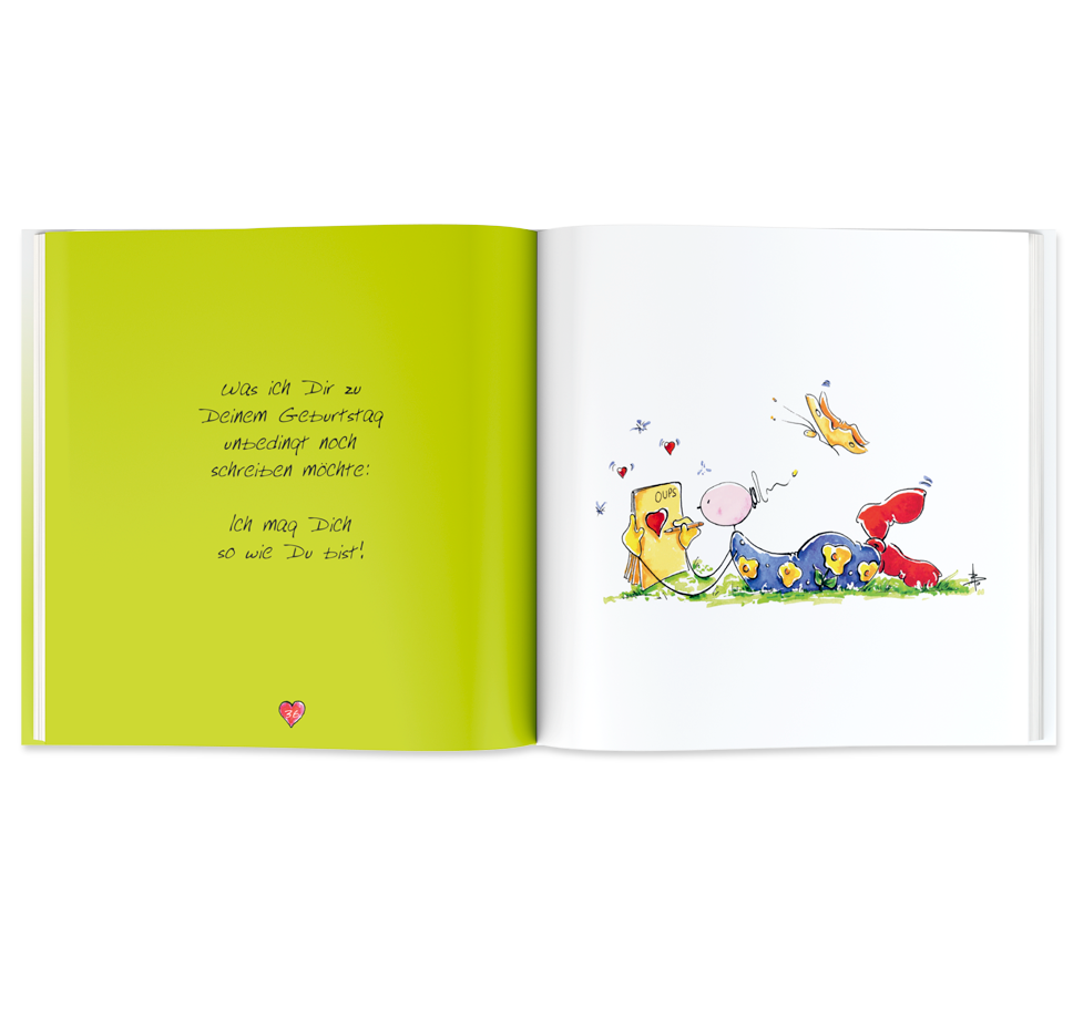 OUPS Buch - Glückwünsche für einen lieben Menschen