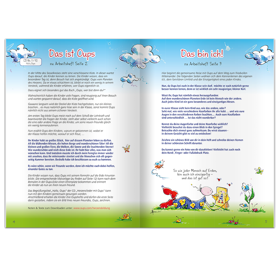 OUPS - Schulheft Begleitheft - Oups