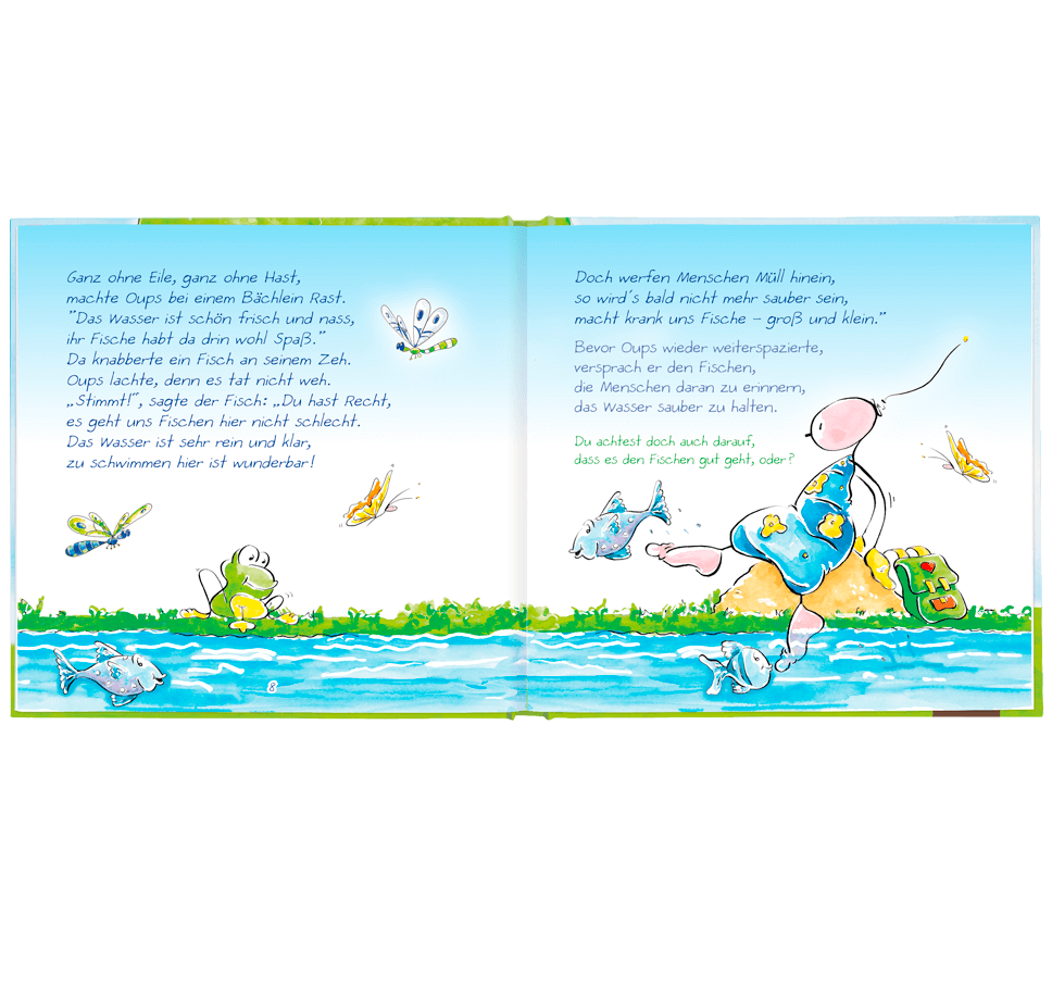 Oups Kinderbuch - Oups und sein Freund der Baum - Oups