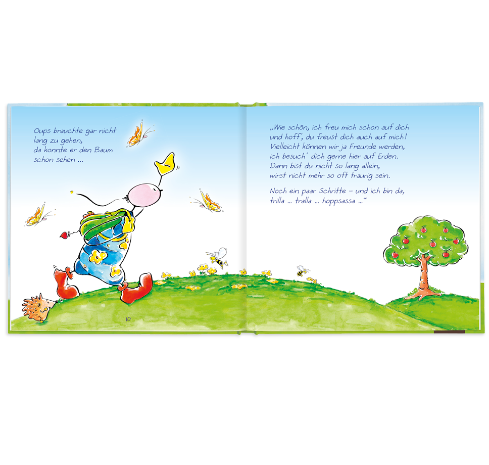 Oups Kinderbuch - Oups und sein Freund der Baum - Oups