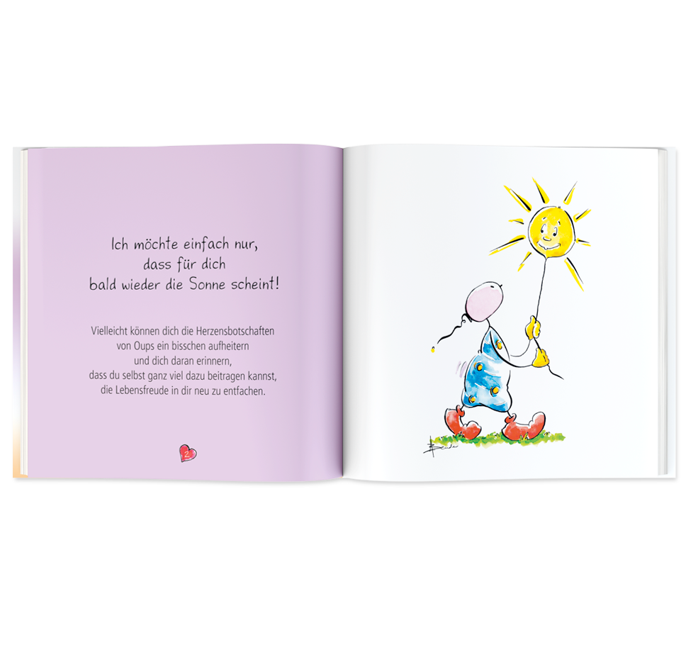 Oups Minibuch - Tröstende Gedanken für Herz und Seele - Oups