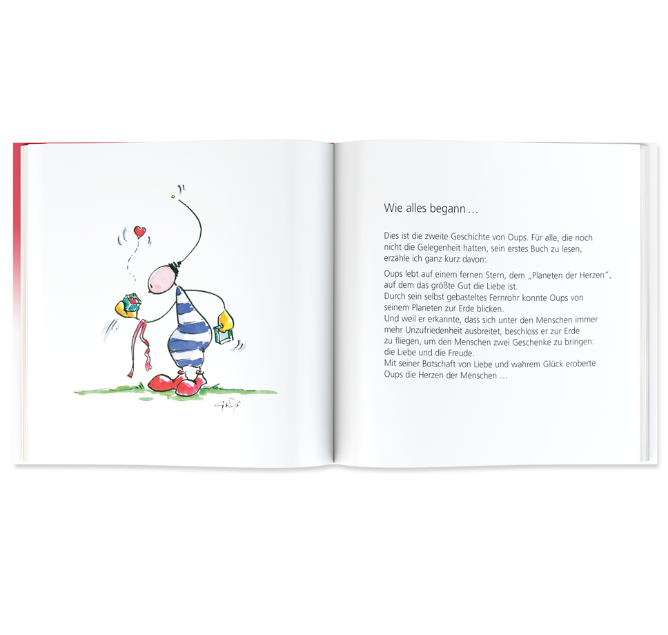 OUPS Buch - Der Schlüssel zur Liebe - Oups