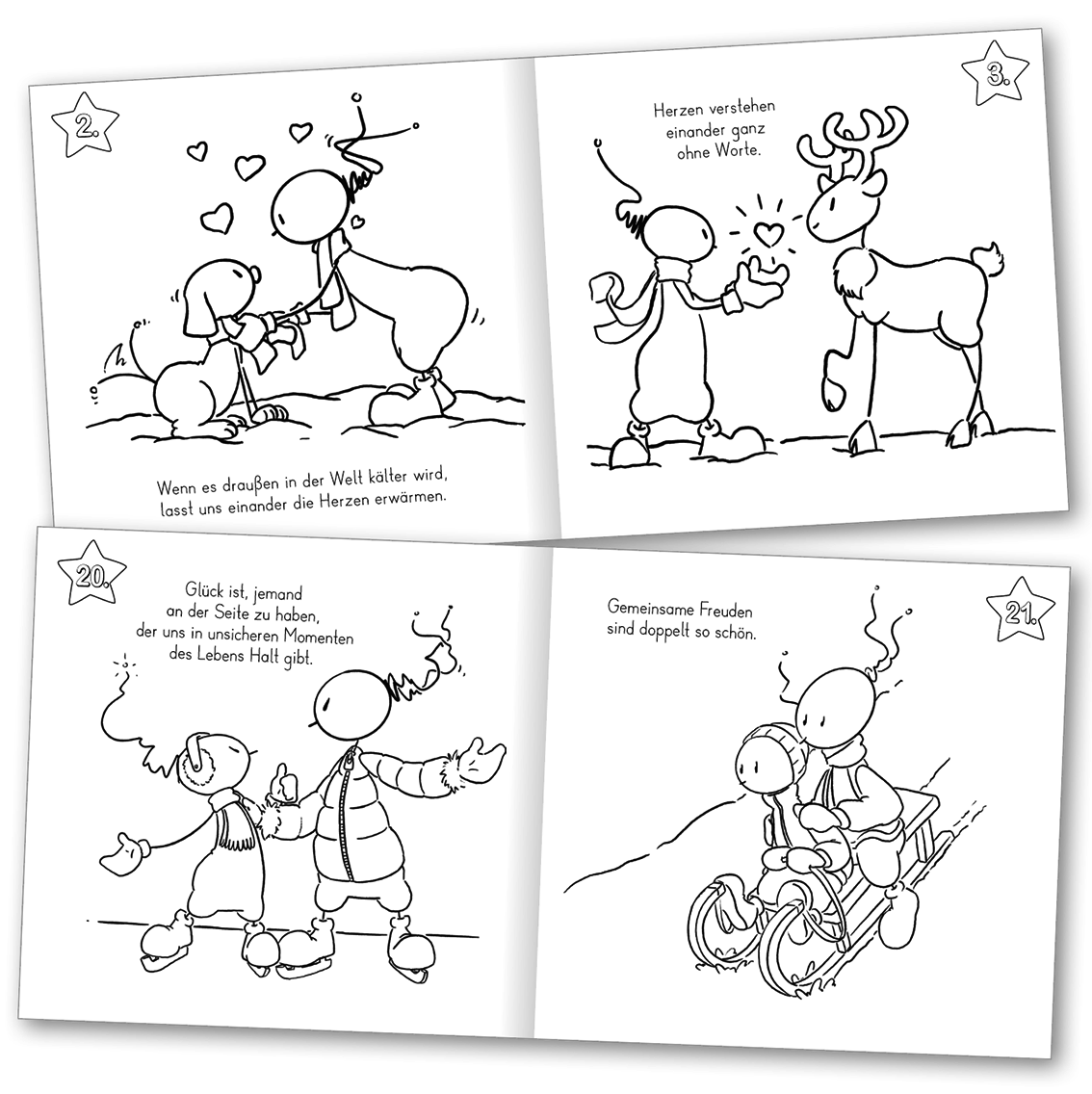 24 Bilder. 24 Herzensbotschaften. Eine Adventzeit voller Liebe.