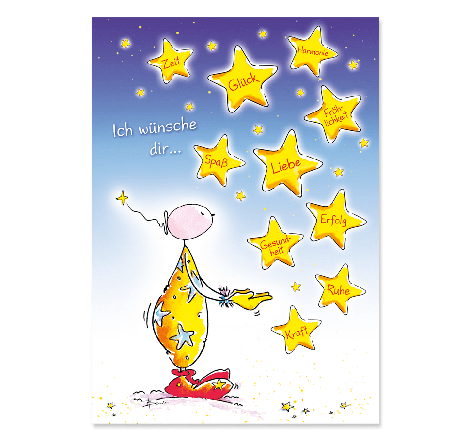 Oups Klappkarte Weihnachten/Silvester - Ich wünsche dir … - Oups