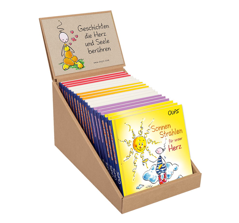 OUPS-Buch-Topseller im Natur Display - Oups