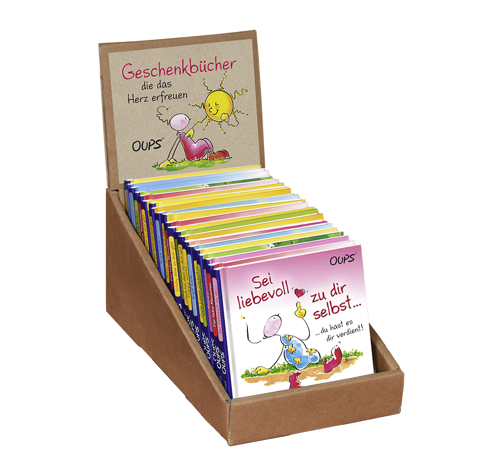 OUPS-Buch-Topseller im Natur Display - Oups