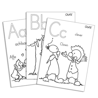 Oups - Malblätter Kindergarten ABC-123
