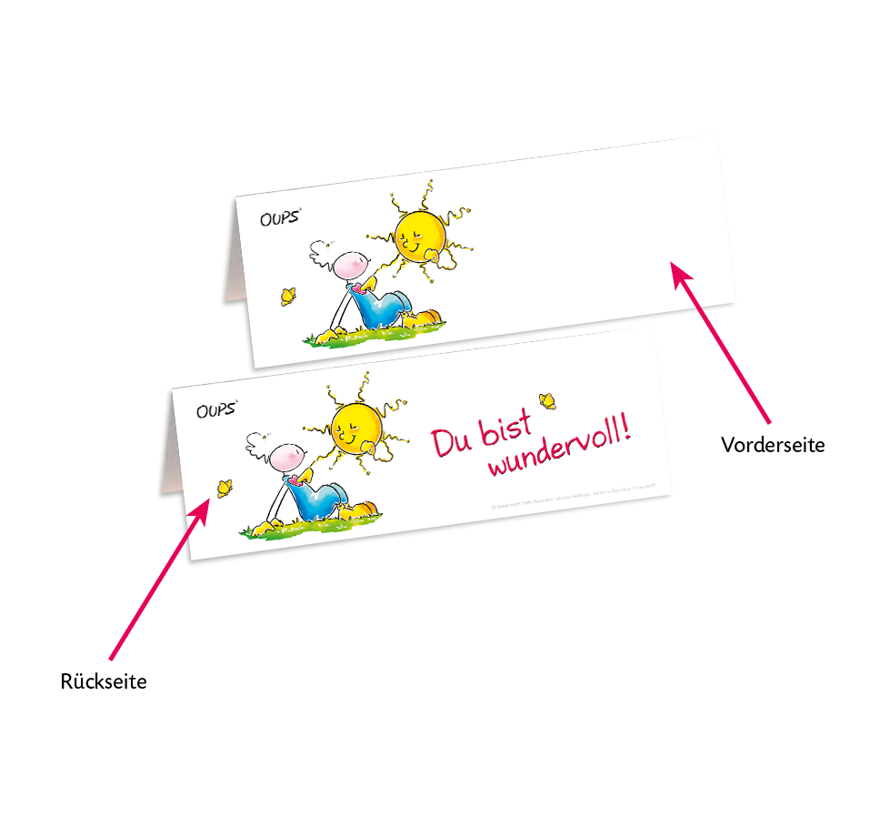 Oups - Namenskarten
