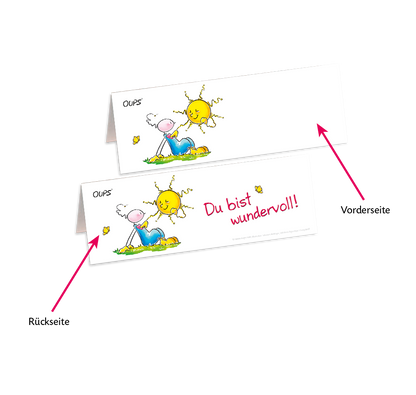 Oups - Namenskarten