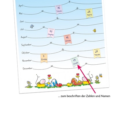 Oups-Wimpel-Geburtstagskalender