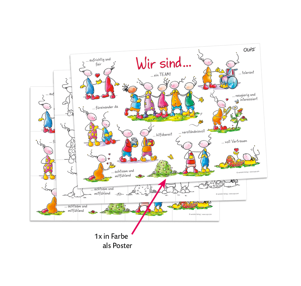 Oups-Poster-Puzzles - Gemeinschaft stärken