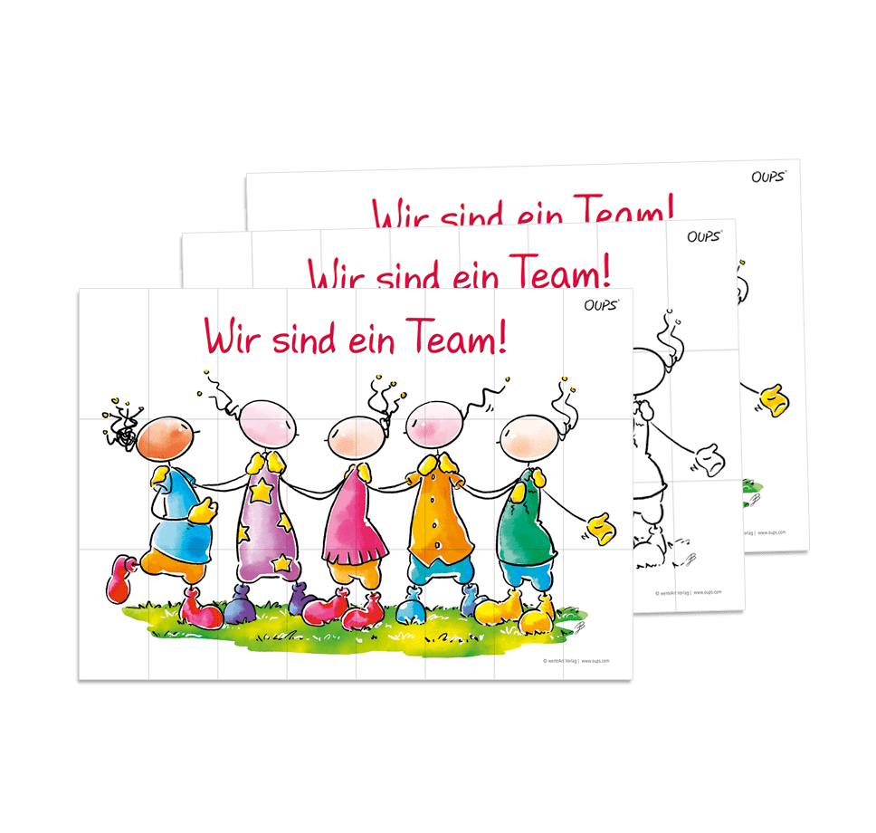 Oups-Poster-Puzzles - Gemeinschaft stärken