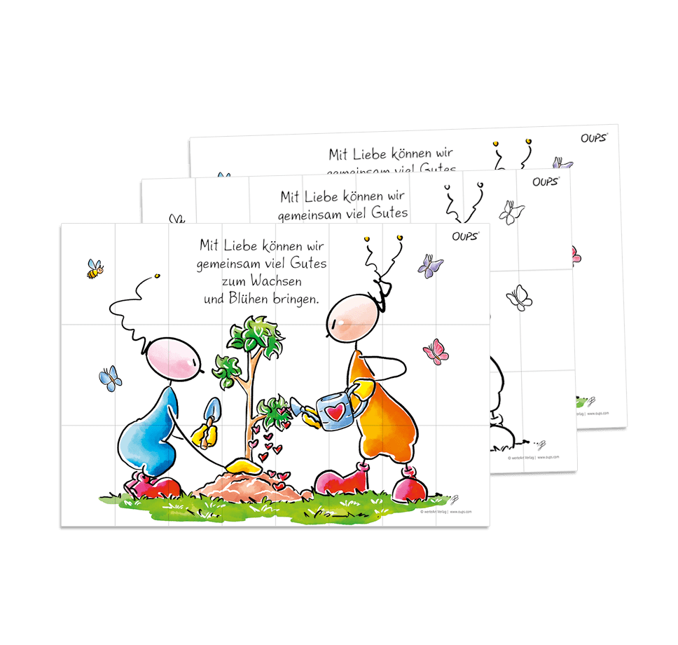 Oups-Poster-Puzzles - Gemeinschaft stärken