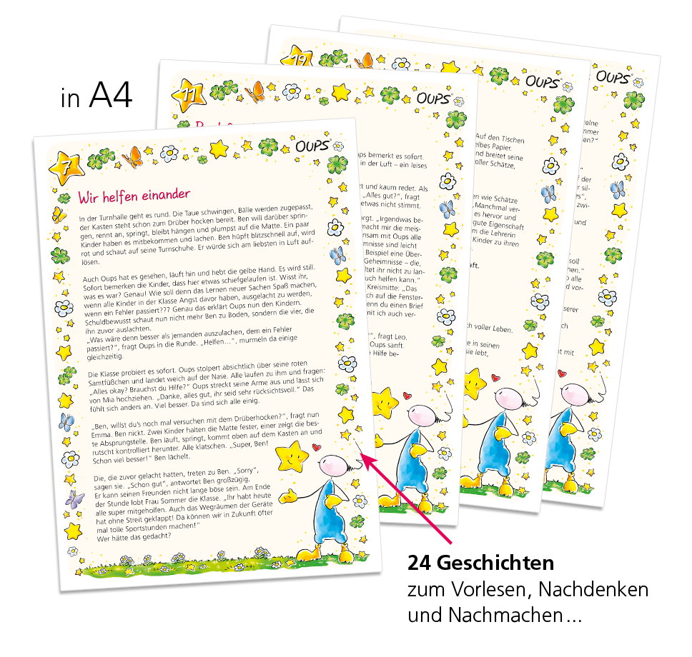 24 Oups-Geschichten - zum Download