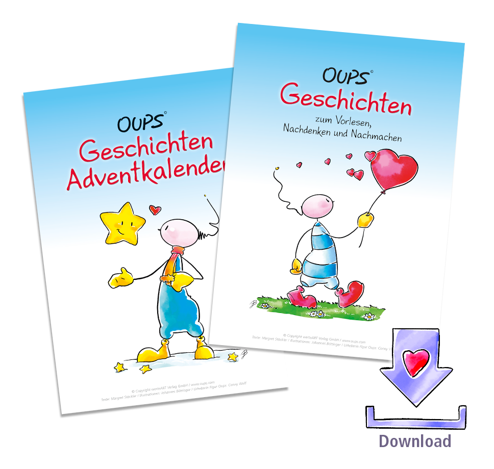 24 Oups-Geschichten - zum Download