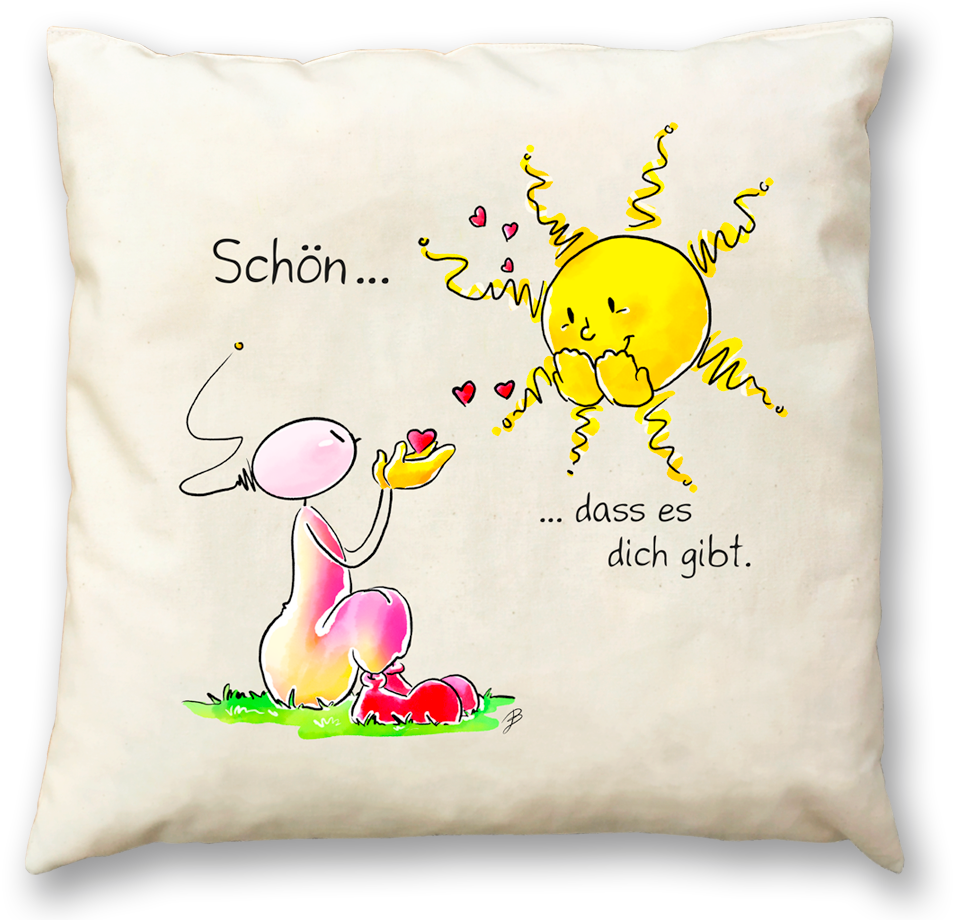 OUPS Duftkissen 30x30 - Schön, dass es dich gibt