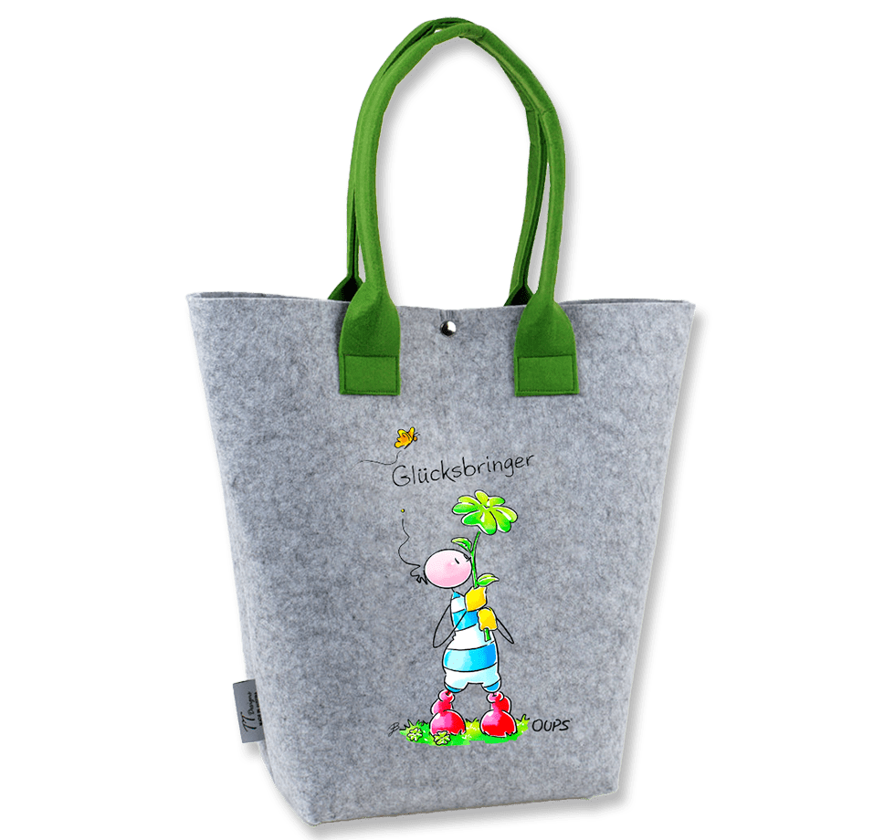 Oups Filz Shopper - Glücksbringer