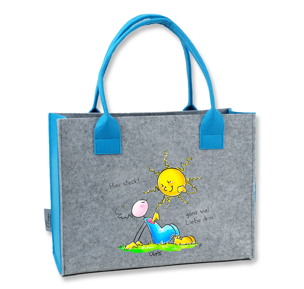 Oups Filz Taschen - Hier Steckt ganz viel Liebe drin - Oups