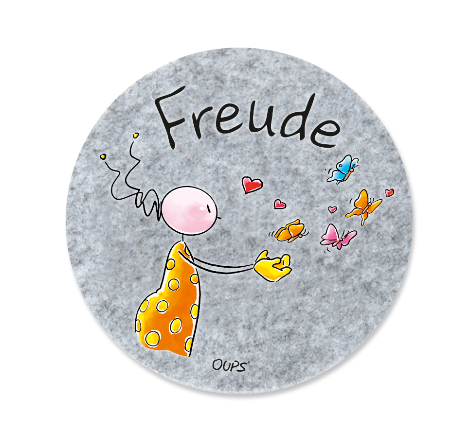 Oups Filz Untersetzer - Freude - Oups