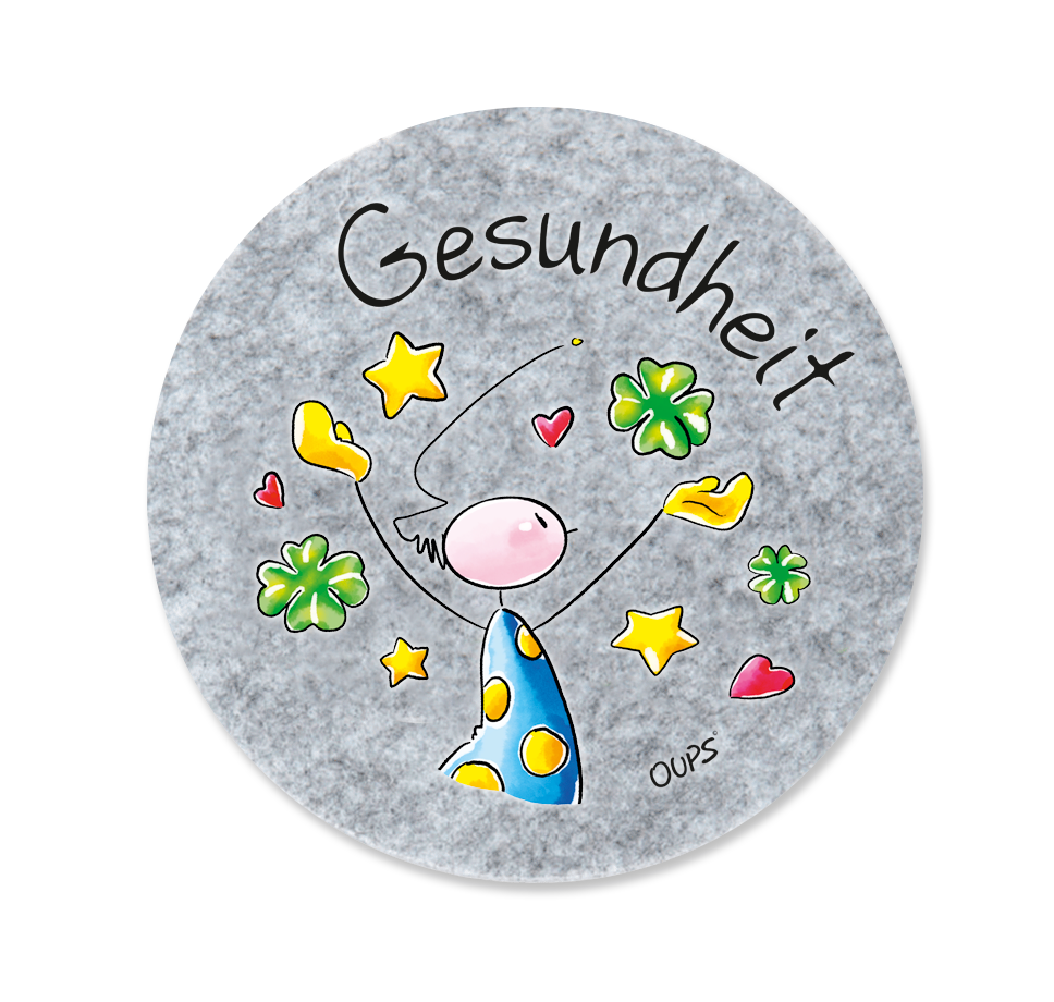 Oups Filz Untersetzer - Gesundheit - Oups